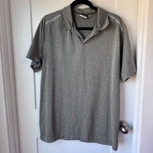 Nike Golf Dri-FIT Polo Mens Large Heather Gray Performance Short Sleeve Shirt